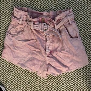Size medium WE THE FREE pink Jean shorts